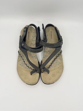 Merreell Women's Siena Sandal Outdoors  Grey Comfort US 8